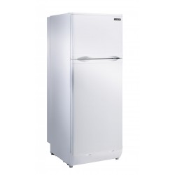 Réfrigérateur Unique 8' cu. au gaz & 110V, blanc